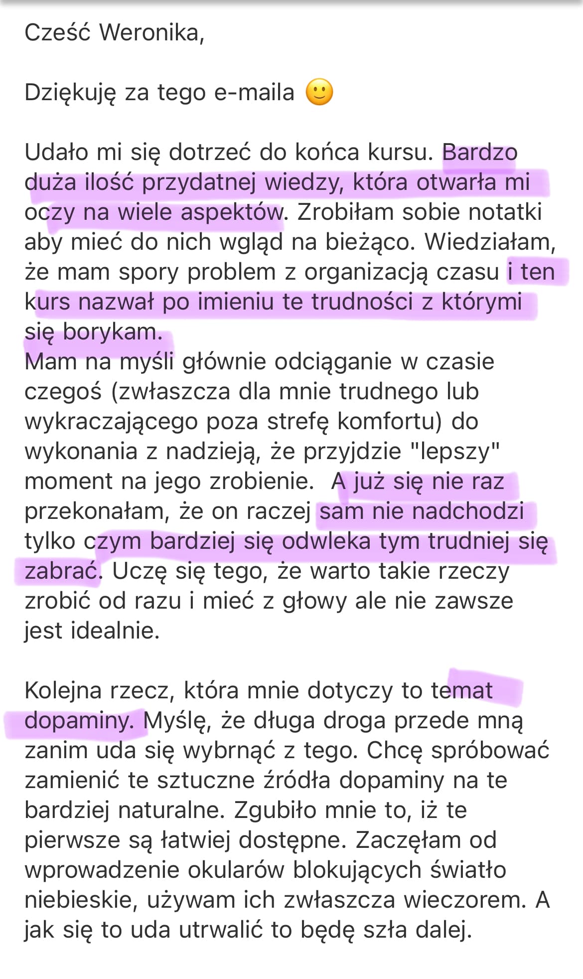 Opinia uczestnika