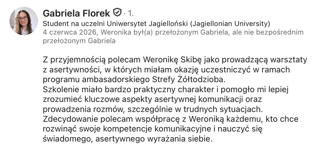 Opinia uczestnika