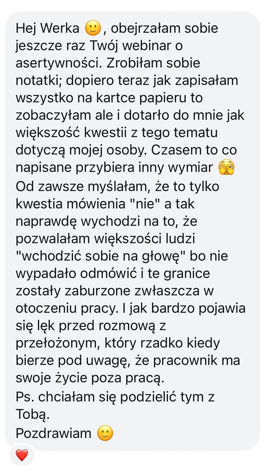 Opinia uczestnika